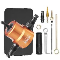 Blechscherenaufsatz, Metallscherenaufsatz, 1.6 mm Bohrer Schlagschrauber Aufsatz, Universal Einsetzbar Schwarz
