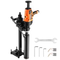 VEVOR Kernbohrmaschine, Diamantkernbohrmaschine mit Ständer und Bohrer, 2600 W Beton-Kernbohrgerät für Nass- und Trockenanwendung