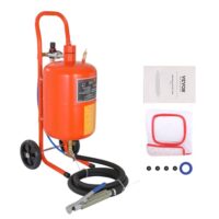 VEVOR Mobiles Sandstrahlgerät 18,92 L Sandstrahlanlage 243,84 cm Arbeitsschlauch Sandstrahler 60–110 PSI Arbeitsdruck ideal zum Entfernen von Rost, Farbe, Flecken und das Polieren großer Flächen