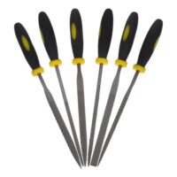 6-teiliges Holzfeilen Set mit bequemen Handgriffen, ideal für verschiedene Holzarten und Holzbearbeitung