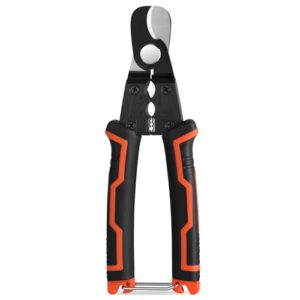 Kabelschere, 4-in-1 Werkzeug für Kabel schneiden und bearbeiten mit ergonomischem Griff