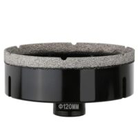 Vearter 120mm Trocken Diamant Kernbohrer mit M14 Gewindeanschluss und Vakuumgelöhten Lochsäge für effiziente Bohrungen in Mauerwerk, Fliesen, Marmor, Granit, Porzellan, Beton und Quarzstein