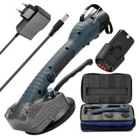 Weytoll Vibrationsmaschine für Fliesen, Saugnapf 100 x 100 mm, Lithium-Akku 2 x 2500 mAh, ideal für die Verlegung von Keramikfliesen zwischen 0,6 bis 1,2 m