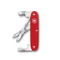 Victorinox Taschenwerkzeug, Multitool mit 6 Funktionen, Schere, Paketöffner, Schraubendreher, Swiss Made, Rot