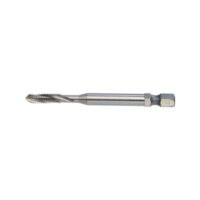 Völkel HexDrive Maschinengewindebohrer, 1/4 Zoll Bit, HSS-E, M3-M12, DIN371/376, Form B & C, Metrisches Gewinde, Durchgangsloch Edelstahlbohrer und Gewindeschneider