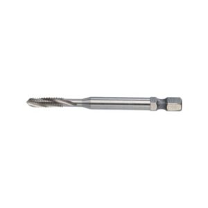 Völkel HexDrive Maschinengewindebohrer, 1/4 Zoll Bit, HSS-E, M3-M12, DIN371/376, Form B & C, Metrisches Gewinde, Durchgangsloch Edelstahlbohrer und Gewindeschneider