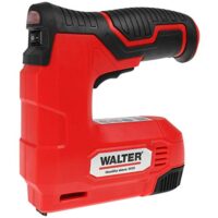 Leistungsstarker Akku-Tacker 4 V, 30 Schuss/Min, Klammern Typ 53 & Nägel Typ 47, Füllstandsanzeige, Auslösesicherung, Softgrip, Li-Ion-Akku, ideal für Haushalt, Polstermöbel, Heimwerken