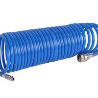 Hochwertiger Druckluft-Spiralschlauch mit Schnellkupplung, 10 Meter lang, ideal für Heimwerker und Handwerker