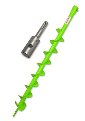 Professioneller Erdbohrer für Bohrmaschinen mit sds plus Adapter, ideal für präzises Graben von Zaunpfählen und Fundamenten