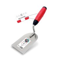 Professionelle Gipserkelle aus Edelstahl 80mm mit Softgriff und Anti-Rutsch-Beschichtung, ideal für Trockenbau, Verputzen und Spachteln