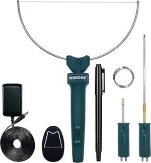 Ergonomisch gestaltetes 3er-Set für die Schaumstoffbearbeitung, darunter ein 6,6-Spanner, einen 4,2-Zeigestab und eine 1,3-Gravurspitze. Das WINONS Styroporschneider Heißdrahtschneider WFC-0001 ist CE-zugelassen und bietet sichere Arbeit mit dem Netzteil und Netzschalter.