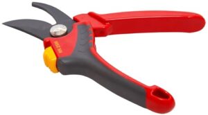 Hochwertige 2-schneidige Gartenschere mit ergonomischem Griff und antihaftbeschichteter Klinge für einen sicheren und effizienten Gartenarbeit
