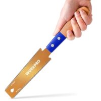 WORKPRO Japansäge mit 150 mm Holzgriff und SK5 Klinge für präzise Schnitte in Holzbearbeitungen