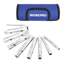WORKPRO Rohrschlüssel-Set, 9-teiliges Rohrsteckschlüssel-Satz mit Duschventil-Steckschlüssel und Steckschlüssel für Heimwerker- und Kfz-Reparaturen