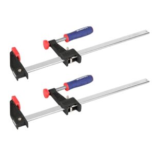 Schraubzwingen Set aus Stahl und Nylon, Spannweite 300mm, Quick Release, für präzises Fixieren und Bearbeiten von Werkstücken