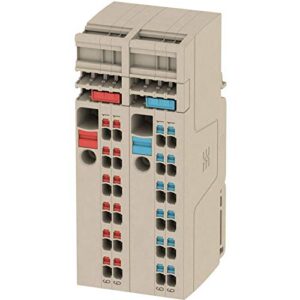 Weidmüller Verteiler-Reihenklemme mit Zugfeder in Beige Farbe, hochwertiges Material für Heimwerker-Szene