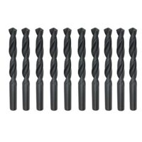 Hochleistungsschnellarbeitsstahl HSS-R Spiralbohrer für Metall, Stahl, Aluminium und Eisen. 10 Stück im Set.