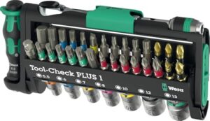 Kompaktes Werkzeugset für Hand und Maschine, 39-teilige Verschraubungswerkzeuge, Wera Tool-Check PLUS 1.39 teilig