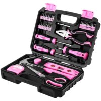 Werkzeugkoffer, Werkzeugkasten, 42-teiliges Universal-Komplettset mit Handwerkzeug für Frauen zum Haushalt und DIY