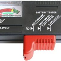 Batterietester mit analoger Anzeige für den Ladezustand von Batterien, ideal für AAA, AA, C, D und 9 Volt Batterien
