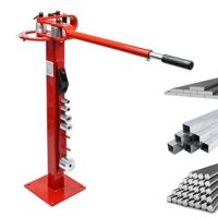 Wiltec Kompaktes Biegegerät mit Fuß, Biegemaschine für Flachstahl, Baustahl, Rundstahl & Vierkantstahl mit 7 Matrizen 25,4-76,2 mm