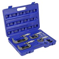 Professionelles Mikrometer Werkzeug Set mit hoher Messgenauigkeit und breitem Messbereich. Ideal für exakte Messungen in verschiedenen Branchen.