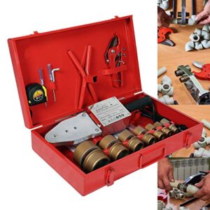Schweißgerät für thermoplastische Rohrelemente, 2000 Watt, Temperaturbereich 50-300°C, 7 Heizdorne 16-63 mm, komfortabler und sicherer Umgang