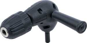 Hochwertiger Winkelbohrvorsatz BGS 8621 mit Schnellspann-Technologie für Bohrer von 0,8 bis 10 mm. Ideal für Heimwerker und Handwerksbereich.