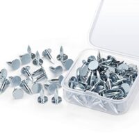 Dachpappennägel Stahl Dachpappstift, verzinkte Dachpappennägel Senkkopf Filznägel Anzug für Schuppendach Dachpappe Schiefernplatten Clout Nägel Silber