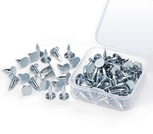 Dachpappennägel Stahl Dachpappstift, verzinkte Dachpappennägel Senkkopf Filznägel Anzug für Schuppendach Dachpappe Schiefernplatten Clout Nägel Silber