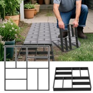 DIY Pflasterform aus Kunststoff, Betonpflaster Gießform für Trittsteine Rasenbahnen Garten