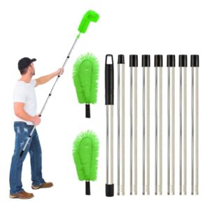 Dachrinnenreinigungsbürste mit Teleskopstange, ideal für die effektive Reinigung von Blättern, Schmutz und Bösen auf Dächern und Dachrinnen.