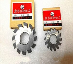 Set von 8 Zahnformfräsern für Metallbearbeitung, Modul 1 M1 Innenbohrung 22mm, hochwertige Qualität und Präzision