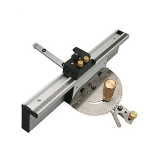 Perfektes Werkzeug für Holzbearbeitung: Zebery Gehrungslehre-Set, 450 mm Winkelgehrungslehre für Tischsäge/Trimmmaschine, hochwertige Materialien, präzise und reibungslose Arbeit