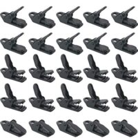 Zelt Clips Set Kleine Clamp Plane Planenhalter 25 Stück Winddichte Markisen Camping Vorzelt Clips Kunststoff Krokodilklemme für Outdoor