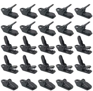 Zelt Clips Set Kleine Clamp Plane Planenhalter 25 Stück Winddichte Markisen Camping Vorzelt Clips Kunststoff Krokodilklemme für Outdoor