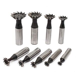 Zweischneidiger Schwalbenschwanzschlitzfräser für Bearbeitung von Formstahl, Gusseisen und weiteren Materialien mit 10mm Schaftdurchmesser und 60° Winkel