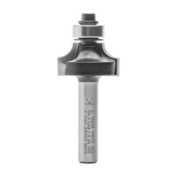 Abrundfräser HW mit Schaft 8 mm, Durchmesser 24,7 mm und Nutzlänge 12,7 mm