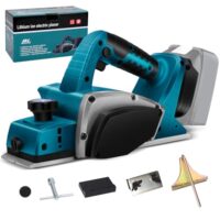 Akku-Elektrohobel Holz mit 18V Akku, Bürstenlose Elektrohobel holz Hobelmaschine Holzhobelmaschine (Ohne Akku)