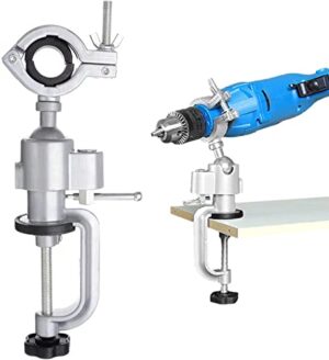 Multifunktionaler Bohrständer für Bohrmaschine mit 360-Grad-Drehung, vertikaler und horizontale Verwendung, ideal für Heimwerker und Holzbearbeitung