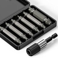 Schraubenentferner-Set mit magnetischem Bit-Halter, ideal zum Entfernen von beschädigten Schrauben und Bolzen. Hochwertiges Material, praktischer Service und 100% Zufriedenheitsgarantie.