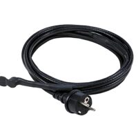 Frostschutz-Heizkabel mit Thermostat, Heizleitung mit Schutzkontaktstecker, 15 W/m Wärmekabel gegen Frost, selbstregulierendes Eisfrei Heizkabel, IP44