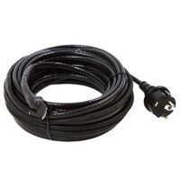 Frostschutz-Heizkabel mit Thermostat für effektiven Frostschutz an Wasserleitungen, Teichen und Wassertanks, Heizleitung mit Schutzkontaktstecker IP44