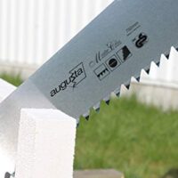 Bausäge für Porenbetonsteine und -fertigbauteile, Handsäge mit stabilem Holzgriff, robuste Konstruktion, grobe Schubzahnung