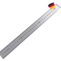 Stabiles und robustes Metall-Lineal aus INOX Edelstahl für Bauzwecke