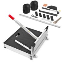 Professionelles Werkzeug für Parkett- und Vinyl-Schnitt, 630 mm Schnittbreite, GS-zertifiziert, TÜV-Sicherheitszertifikat, Laminatschneider, Fertigparkett, PVC, Teppichfliesen