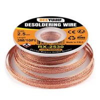 No-Clean Löt Entlötlitze, 3M/10ft Entlötdraht, hochwertige Entlötlitzen für die Reparatur von PCBs und das Entfernen elektronischer Bauteile von der Leiterplatte.