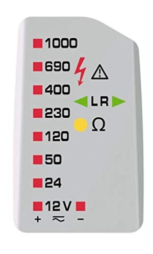 Benning Spannungsprüfer DUSPOL expert, Messgerät für Elektrotechnik, 12 V - 1000 V AC/DC, Klingenlänge 15 mm