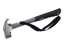 Benson Tools Campinghammer mit Handschlaufe, 16 oz, Zelthammer für Camping und Heimwerken, robuster Bauweise und ergonomischer Gummi-Griff