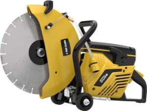 Guede Betontrennschneider GBTS 350.1, Werkzeug für Betonflächen und Pflasterungen, 2-Takt-Motor, 65 cm³ Hubraum, max. Schnitttiefe 125 mm, Diamantscheibe inklusive